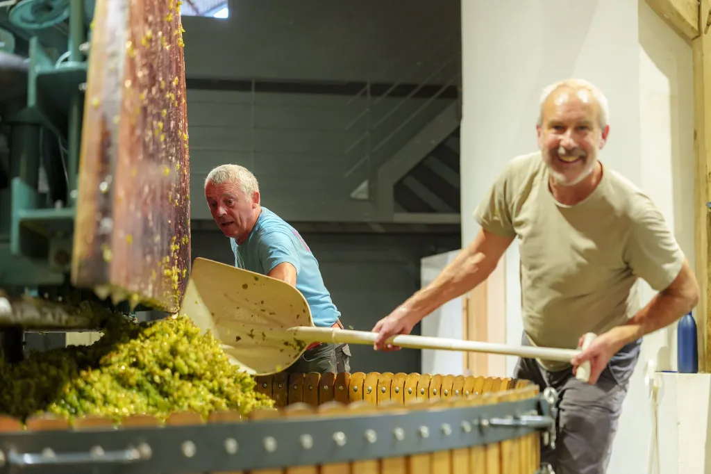 DOMAINE W - Pressoir avec les memebres.webp