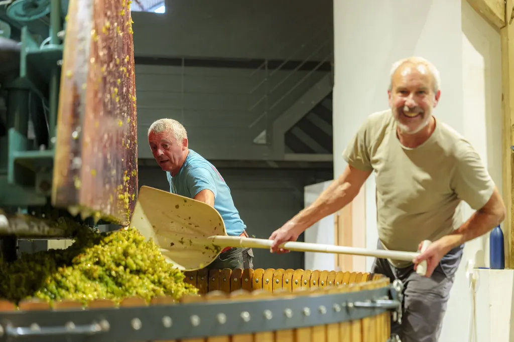 DOMAINE W - Pressoir avec les memebres.webp